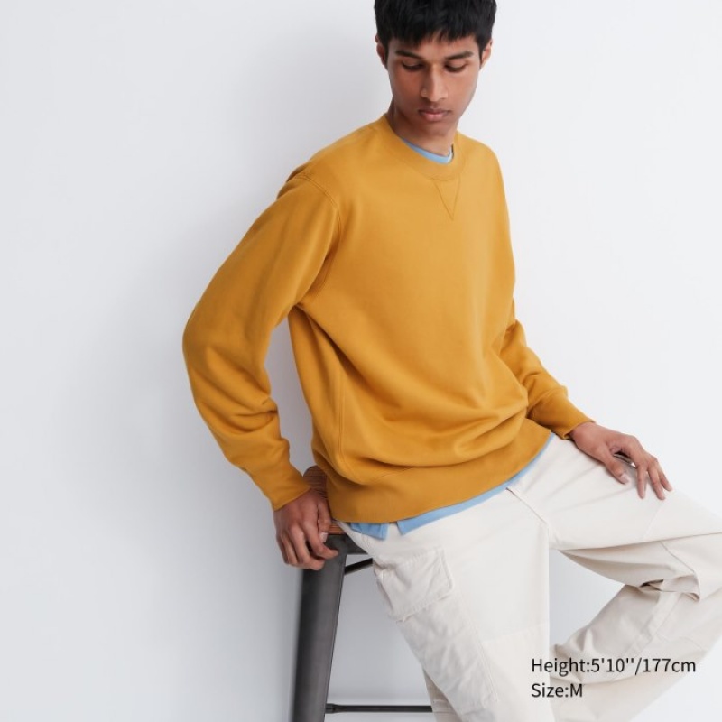 Bluzy Damskie Uniqlo Long Żółte | 9196407