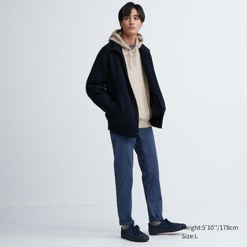 Jeansy Damskie Uniqlo Ultra Stretch Color Niebieskie | 3245692