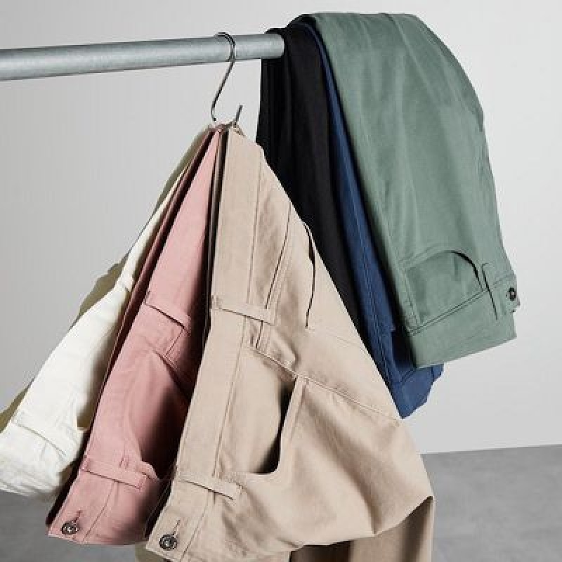 Jeansy Damskie Uniqlo Ultra Stretch Color Oliwkowe | 6378774