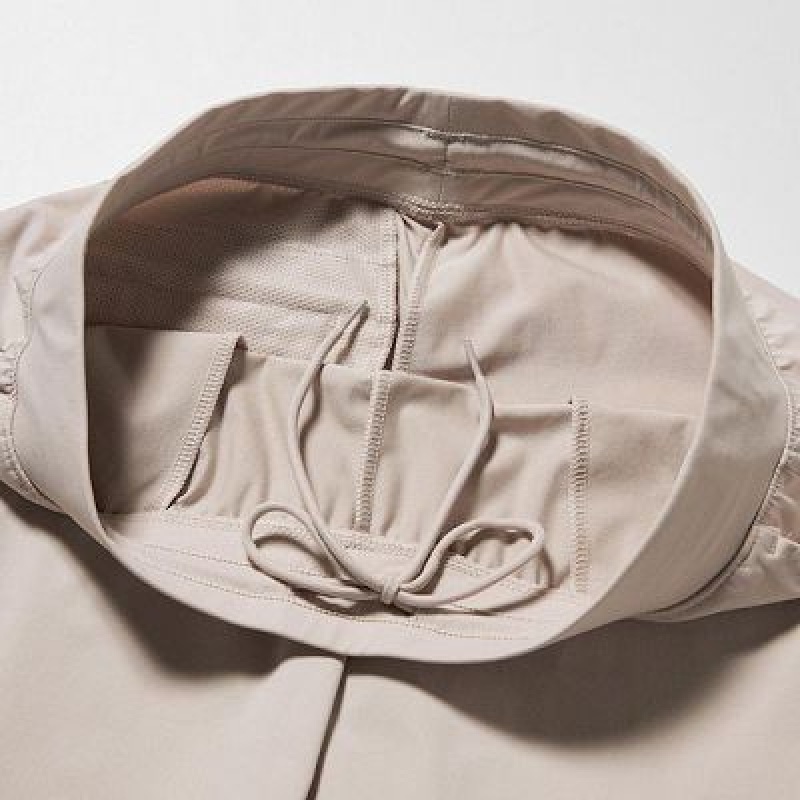 Joggery Damskie Uniqlo Ultra Stretch AIRism Białe | 9915956