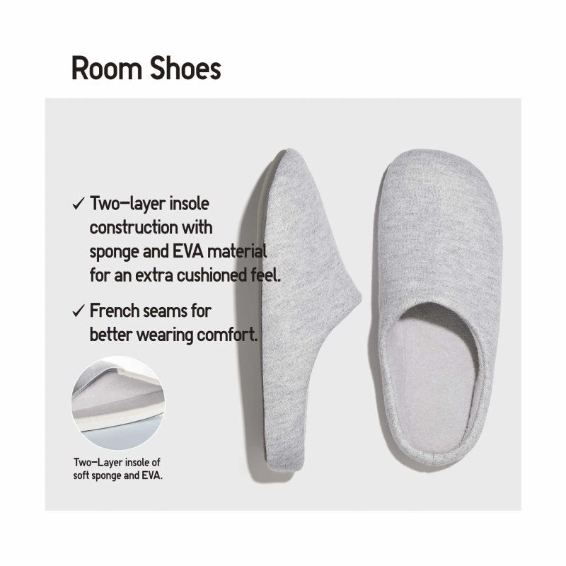 Kapcie Męskie Uniqlo Sweat Jersey Rubber Sole Zielone | 325936