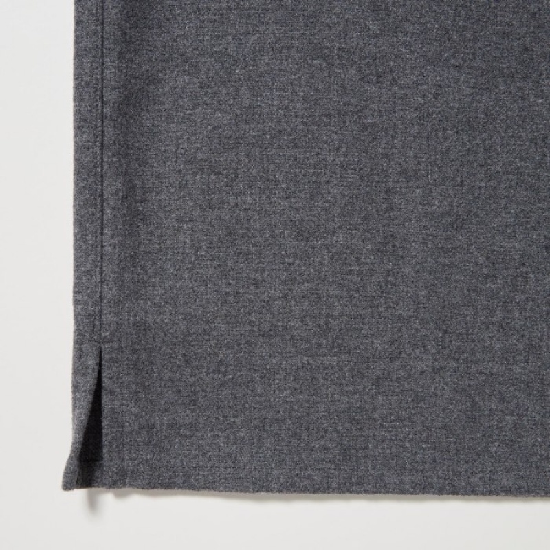 Koszule Damskie Uniqlo Brushed Twill Szare | 3333971