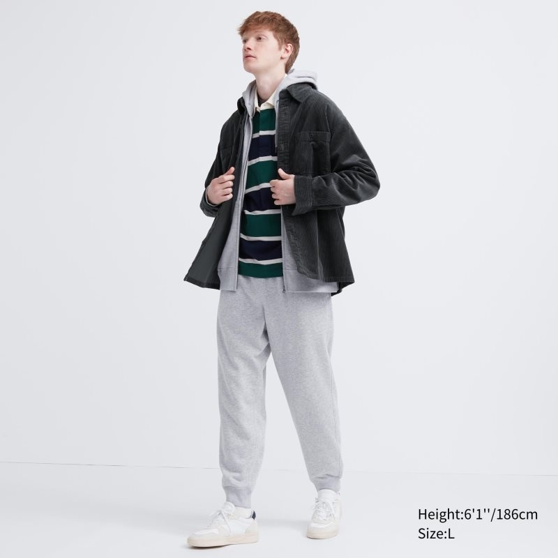 Koszule Męskie Uniqlo Corduroy Work Long-sleeve Oliwkowe | 8292382