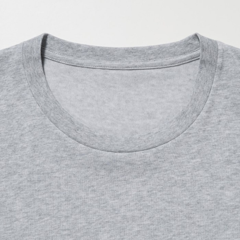 Koszulki Damskie Uniqlo Dry Color Crew Neck Short-Sleeve Fioletowe | 3635931