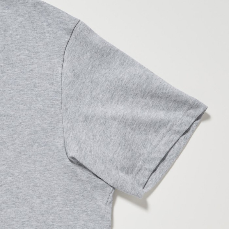 Koszulki Damskie Uniqlo Dry Color Crew Neck Short-Sleeve Fioletowe | 3635931