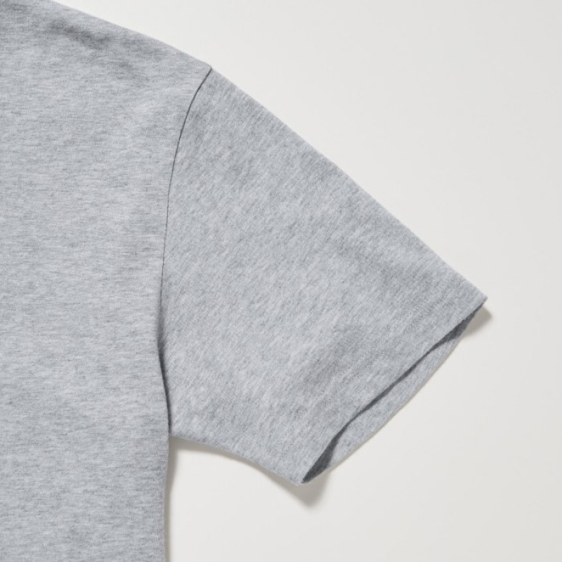 Koszulki Damskie Uniqlo Dry Color V-Neck Short-Sleeve Czerwone | 6262217