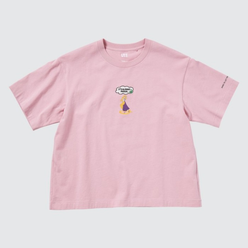 Koszulki Damskie Uniqlo Magic For All Favorites UT Short-Sleeve Fioletowe | 9831945