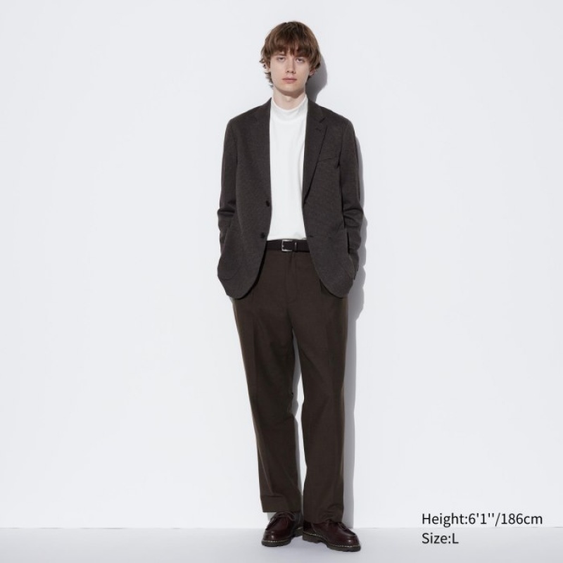 Koszulki Damskie Uniqlo Smooth Fleece Mock Neck Long-Sleeve Fioletowe | 1801916
