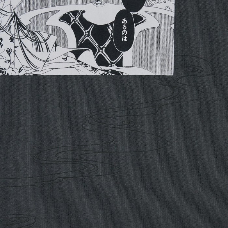 Koszulki Damskie Uniqlo The World of CLAMP UT Short Sleeve Szare | 2502818