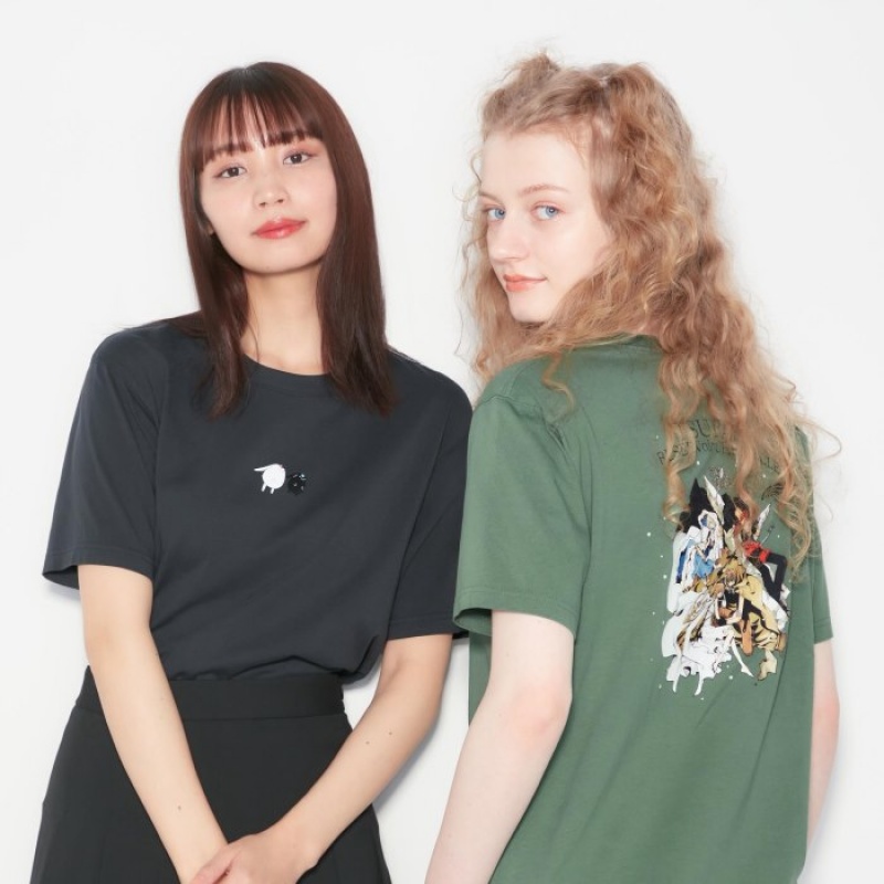 Koszulki Damskie Uniqlo The World of CLAMP UT Short Sleeve Szare | 2502818