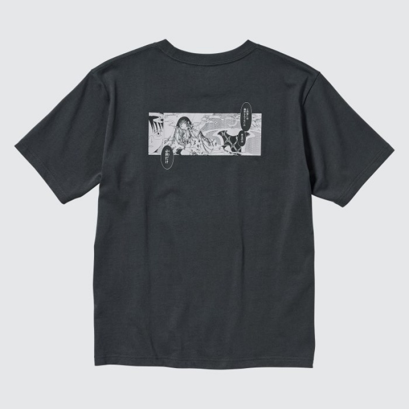 Koszulki Damskie Uniqlo The World of CLAMP UT Short Sleeve Szare | 2502818