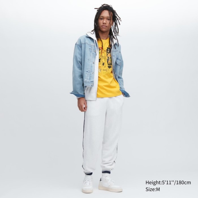 Koszulki Damskie Uniqlo UT Archive UT Short Sleeve Jean-Michel Basquiat Żółte | 4043314