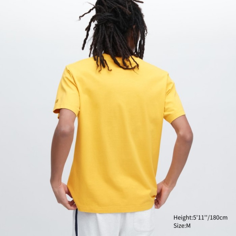 Koszulki Damskie Uniqlo UT Archive UT Short Sleeve Jean-Michel Basquiat Żółte | 4043314