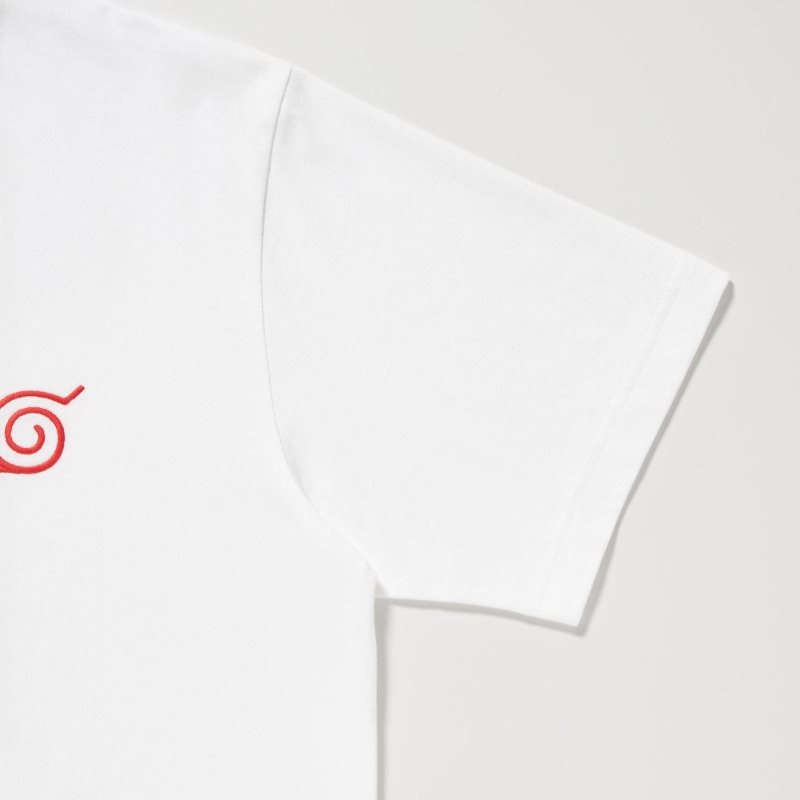 Koszulki Męskie Uniqlo Naruto Ut Short-sleeve Graphic Minato Namikaze Białe | 9464384