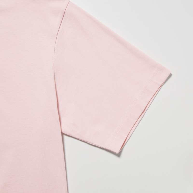 Koszulki Męskie Uniqlo Peace For All Short-sleeve Graphic Hana Tajima Różowe | 3985930
