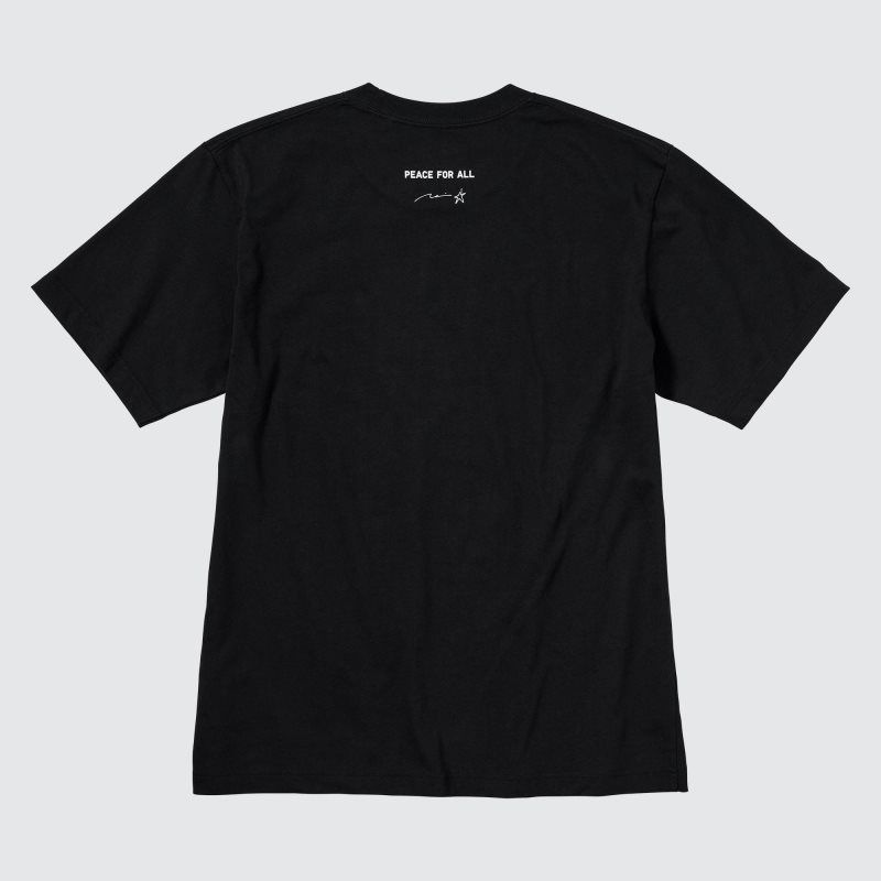 Koszulki Męskie Uniqlo Peace For All Short-sleeve Graphic Rei Inamoto Czarne | 3329746