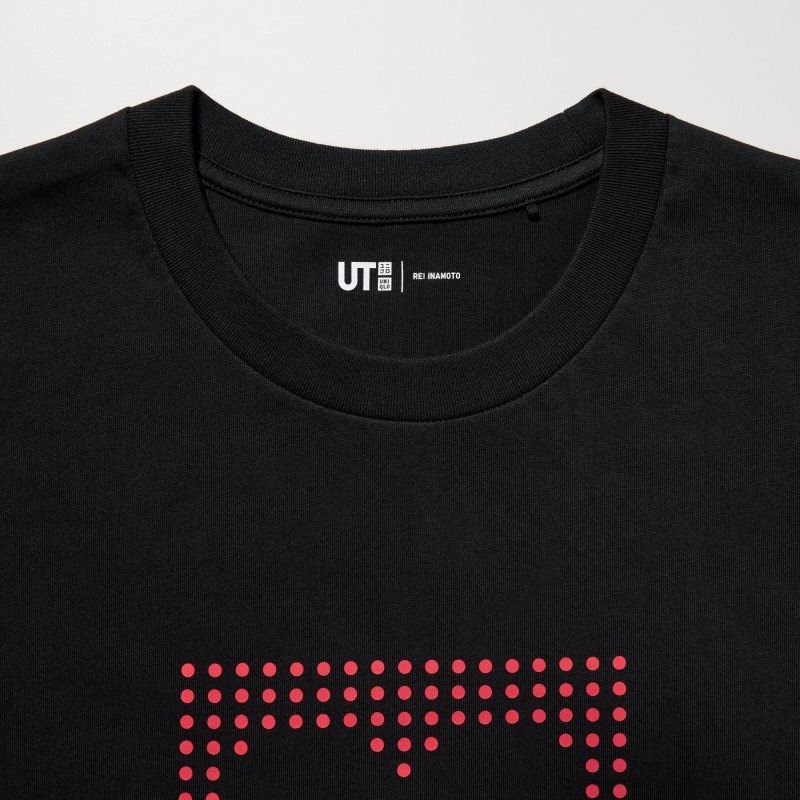 Koszulki Męskie Uniqlo Peace For All Short-sleeve Graphic Rei Inamoto Czarne | 3329746