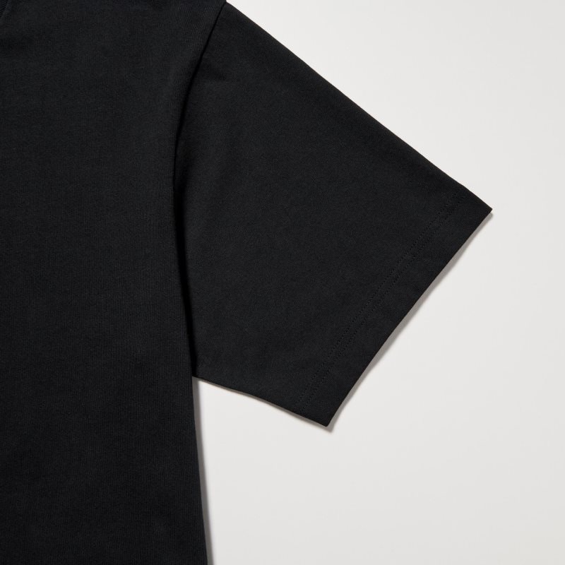Koszulki Męskie Uniqlo Peace For All Short-sleeve Graphic Rei Inamoto Czarne | 3329746