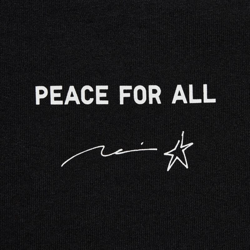 Koszulki Męskie Uniqlo Peace For All Short-sleeve Graphic Rei Inamoto Czarne | 3329746