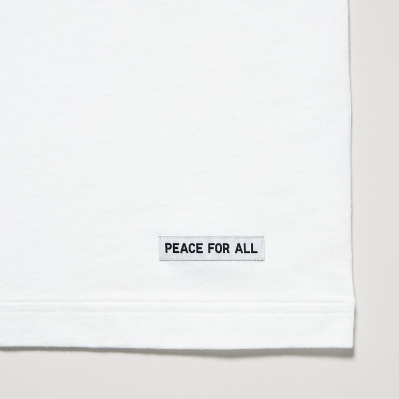 Koszulki Męskie Uniqlo Peace For All Ut Tadao Ando Short-sleeve Graphic Białe | 8443907
