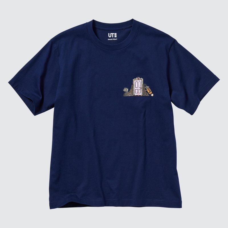 Koszulki Męskie Uniqlo Pixar Art Ut Short-sleeve Graphic Kazuma Mikami Granatowe | 8585725