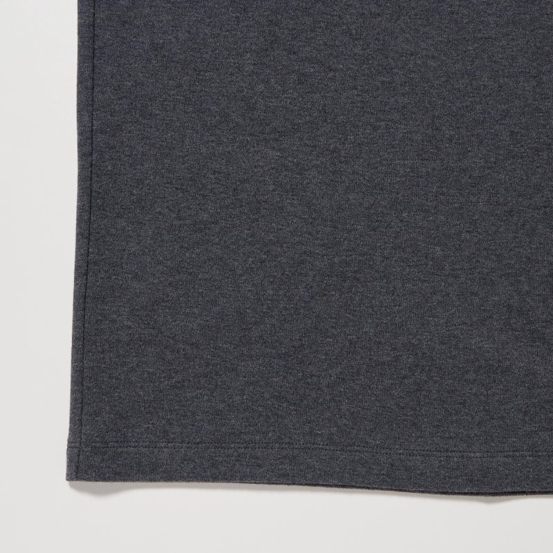 Koszulki Męskie Uniqlo Soft Brushed Turtleneck Long-sleeve Szare | 1767503