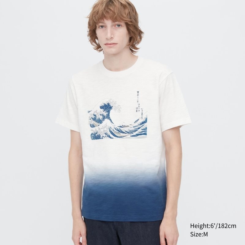 Koszulki Męskie Uniqlo Ukiyo-e Ut Short-sleeve Graphic Białe | 1953847