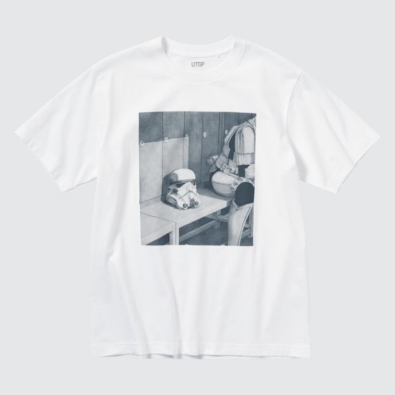 Koszulki Męskie Uniqlo Utgp2023: Magic For All Ut Short-sleeve Graphic Jim Chen-hsiang Hu Białe | 1377407
