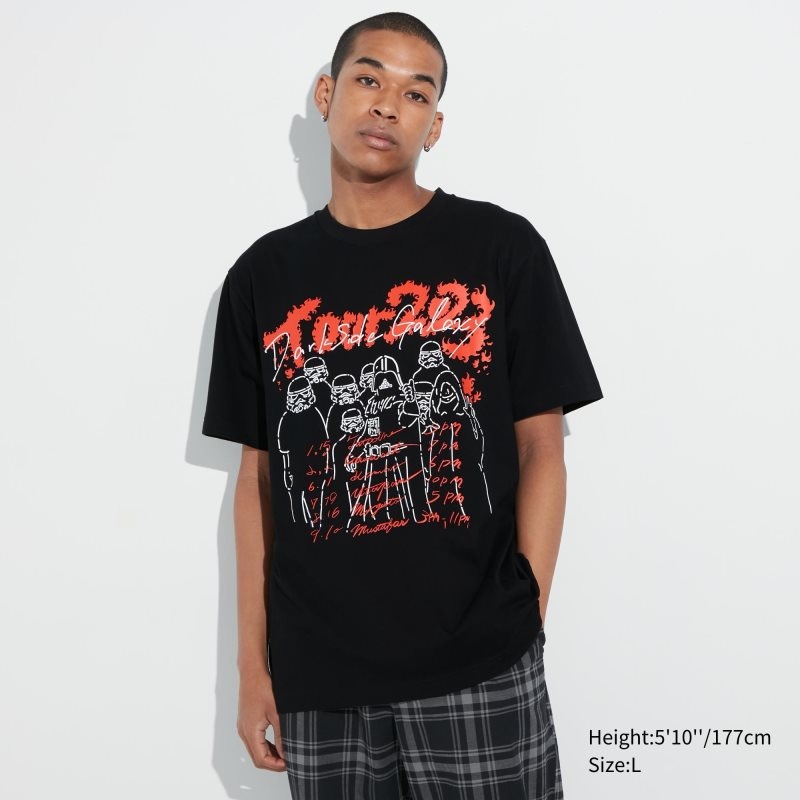 Koszulki Męskie Uniqlo Utgp2023: Magic For All Ut Short-sleeve Graphic Takashi Miyahira Czarne | 2911418