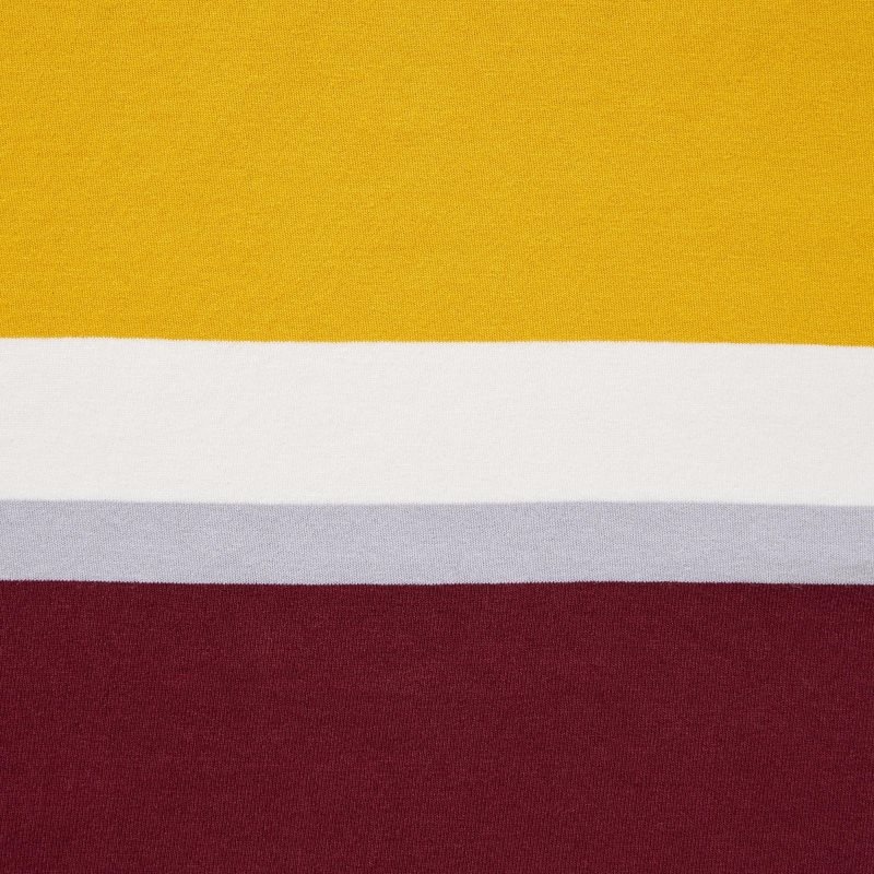 Koszulki Polo Męskie Uniqlo Rugger Striped Short-sleeve Bordowe | 403747
