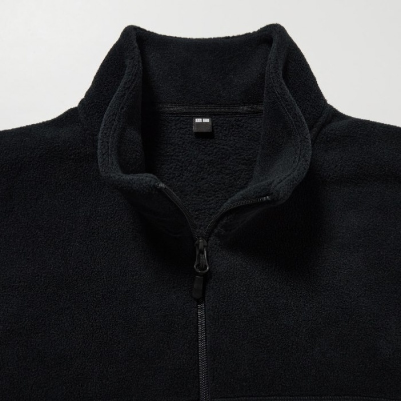 Kurtki Damskie Uniqlo Fleece Full-Zip Beżowe | 4166153
