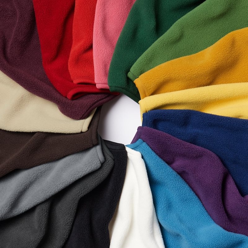 Kurtki Męskie Uniqlo Fleece Long-sleeve Full-zip Pomarańczowe | 5931029