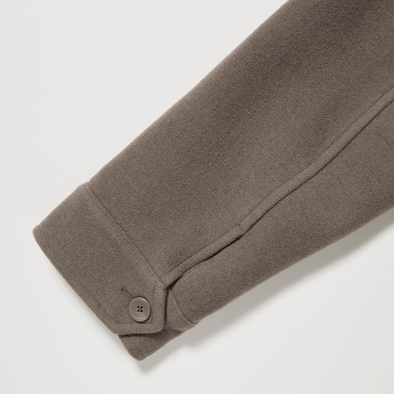 Kurtki Męskie Uniqlo Single Collar Short Granatowe | 4990503