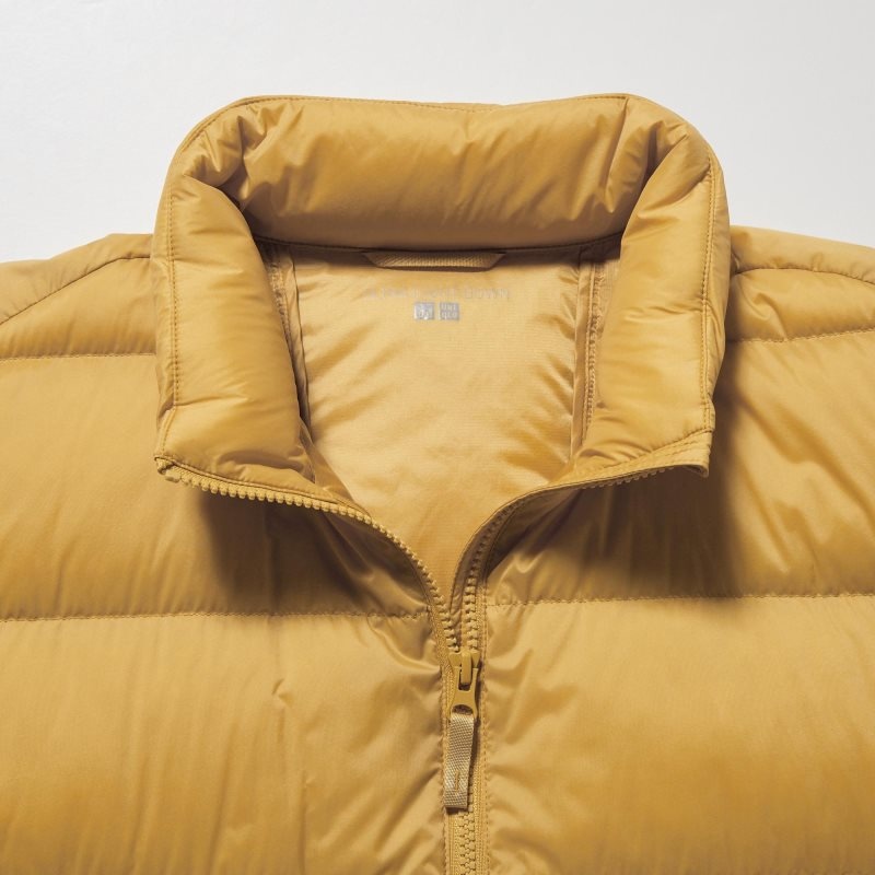 Kurtki Męskie Uniqlo Ultra Light Down 3d Cut Wide Quilt Beżowe | 3184689