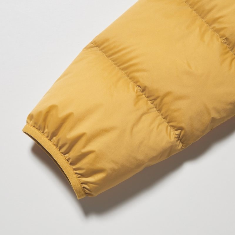 Kurtki Męskie Uniqlo Ultra Light Down 3d Cut Wide Quilt Beżowe | 3184689