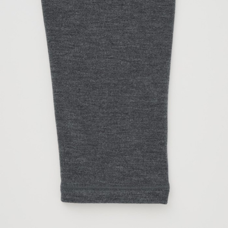 Legginsy Damskie Uniqlo HEATTECH Ultra Warm Szare | 5674062