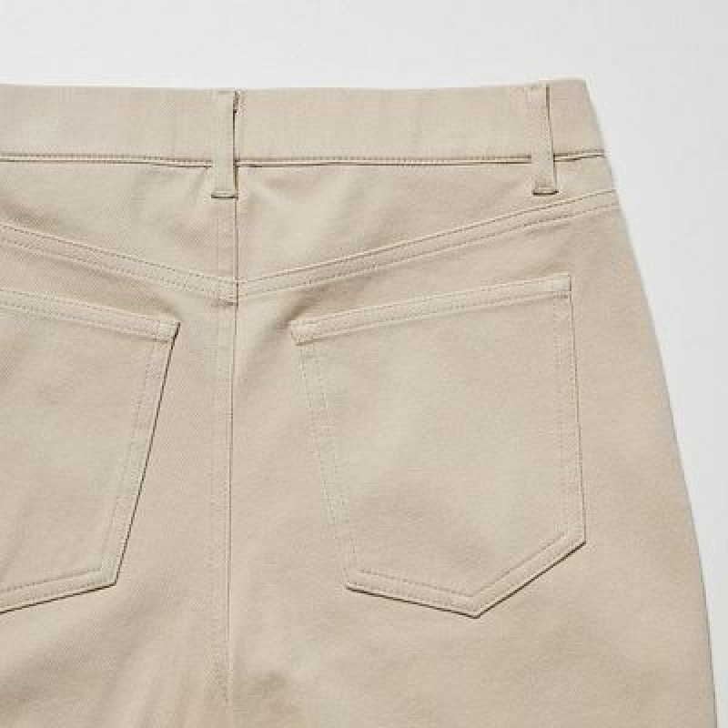 Legginsy Damskie Uniqlo Ultra Stretch Białe | 5726913