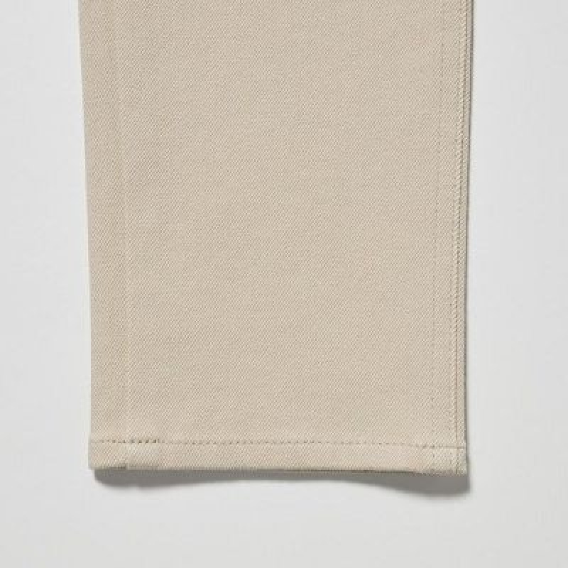 Legginsy Damskie Uniqlo Ultra Stretch Białe | 5726913