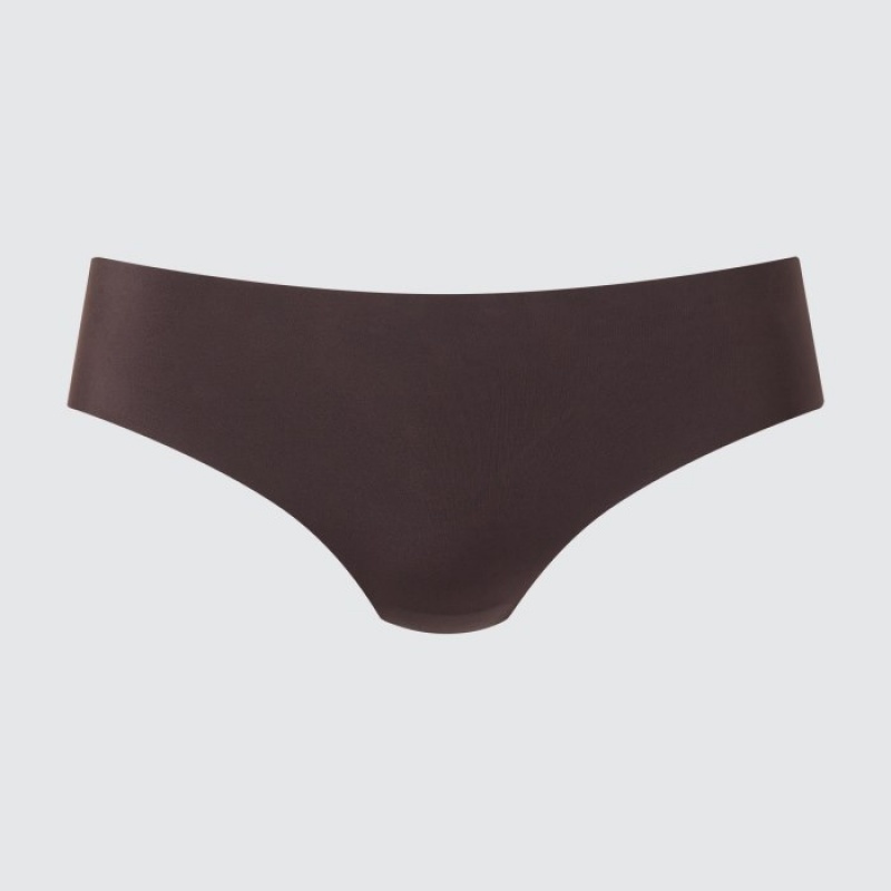 Majtki Damskie Uniqlo AIRism Ultra Seamless Regular Brązowe | 4098628