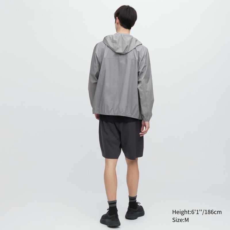 Parka Męskie Uniqlo Pocketable Uv Protection 3d Cut Czarne | 5671623