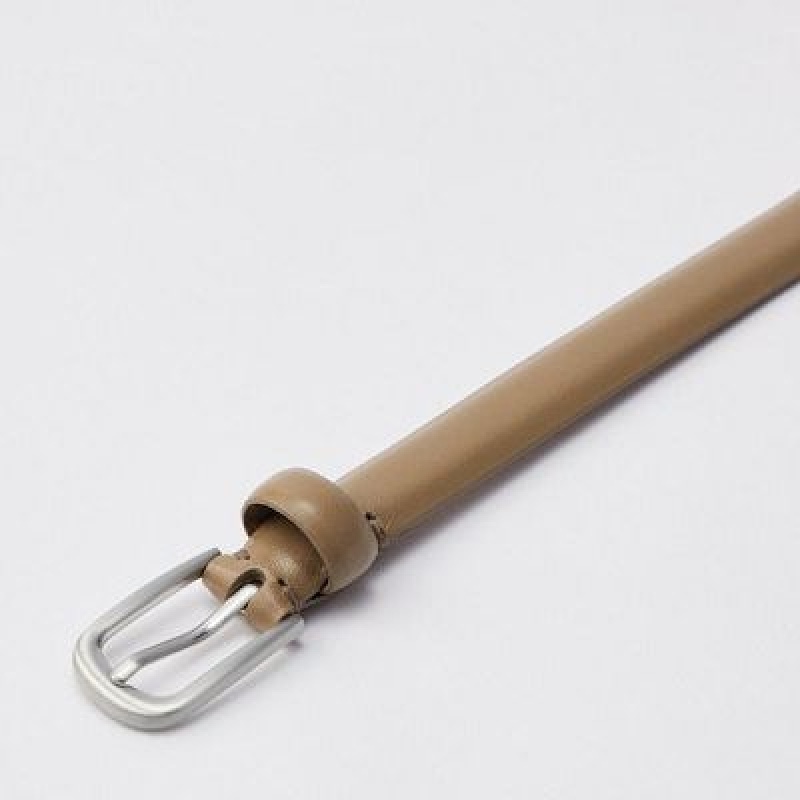 Paski Damskie Uniqlo Skinny Beżowe | 2638403