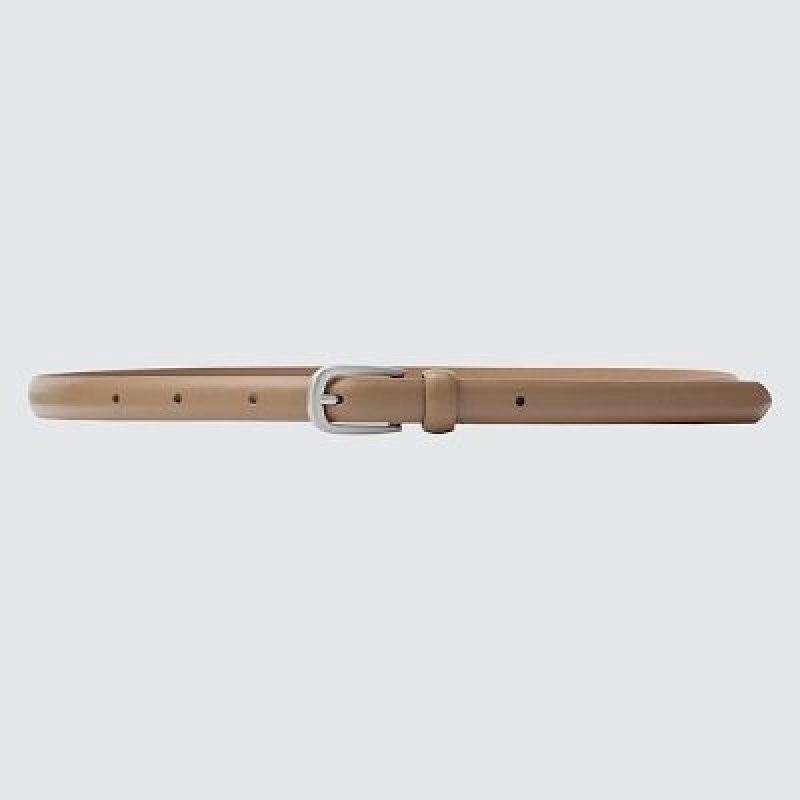 Paski Damskie Uniqlo Skinny Beżowe | 2638403