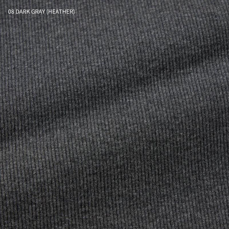 Podkoszulka Męskie Uniqlo Dry Color Ribbed Szare | 1937140
