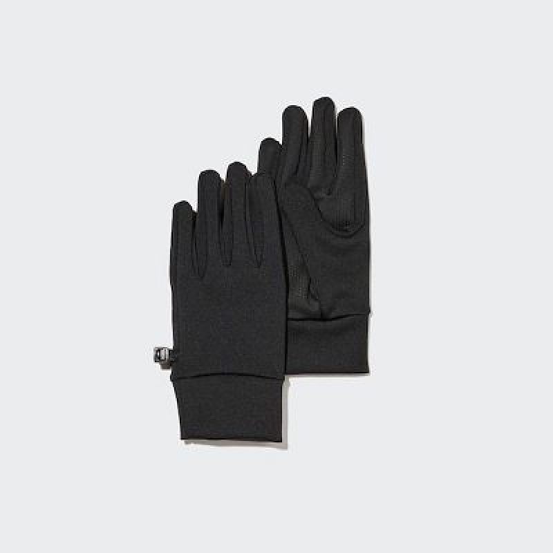 Rękawiczki Damskie Uniqlo HEATTECH Lined Stretch Czarne | 8067188
