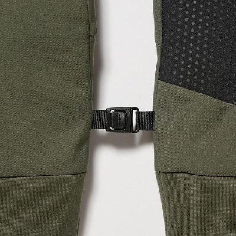 Rękawiczki Damskie Uniqlo Heattech Lined Function Oliwkowe | 5267677