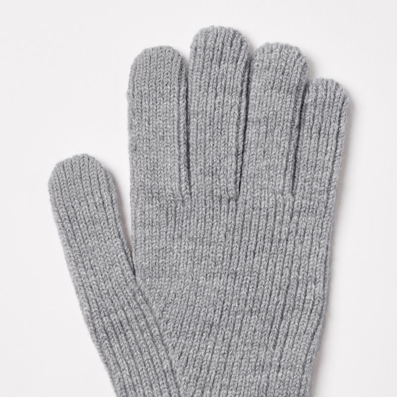 Rękawiczki Męskie Uniqlo HEATTECH Knitted Szare | 9957363