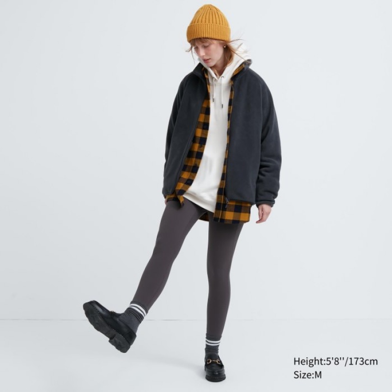 Runo Damskie Uniqlo Full-Zip Żółte | 3266566