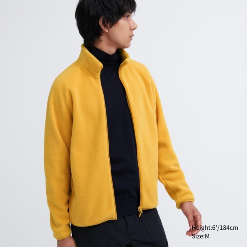 Runo Damskie Uniqlo Full-Zip Żółte | 3266566