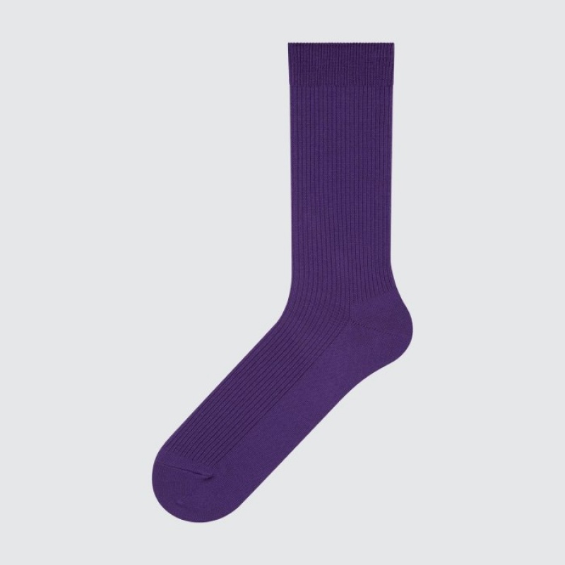 Skarpetki Damskie Uniqlo Colorful 50 Fioletowe | 3743189