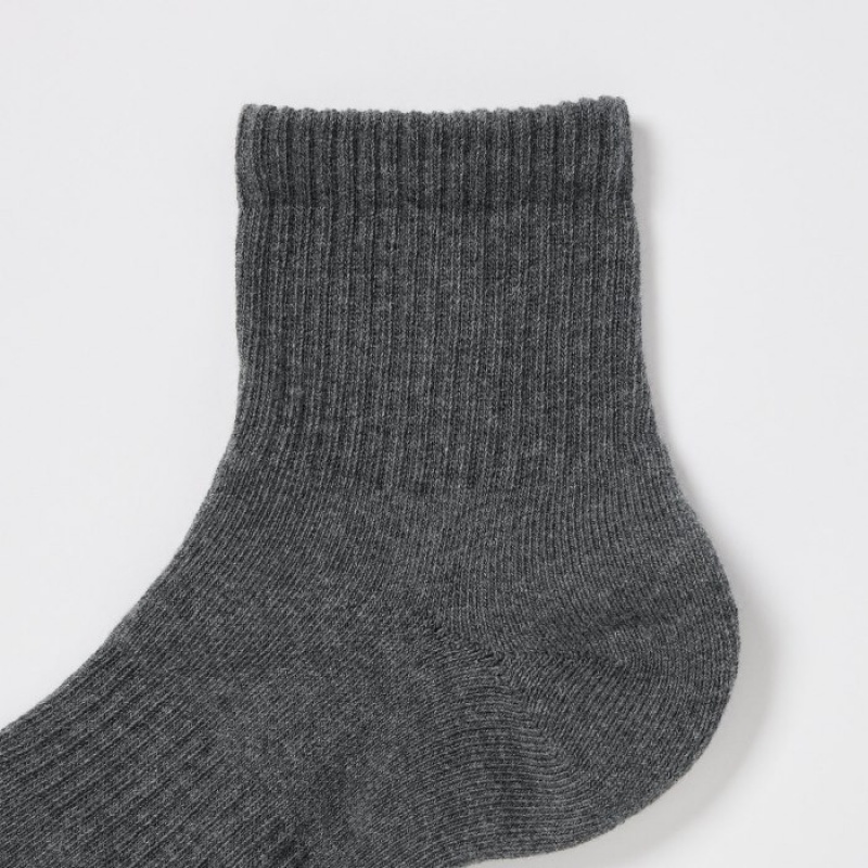 Skarpetki Damskie Uniqlo Crew Pile Lined (3 Pairs) Białe | 3358645